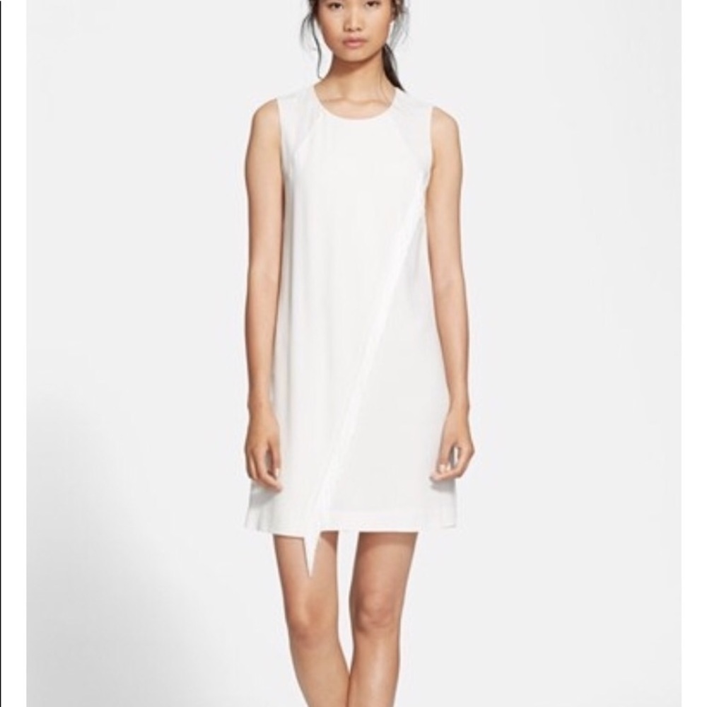 NWT Rebecca Taylor Sleeveless Crepe Fringe Dress